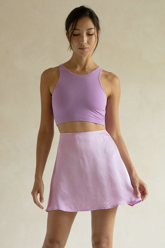 Arka Crop Tank - Lilac