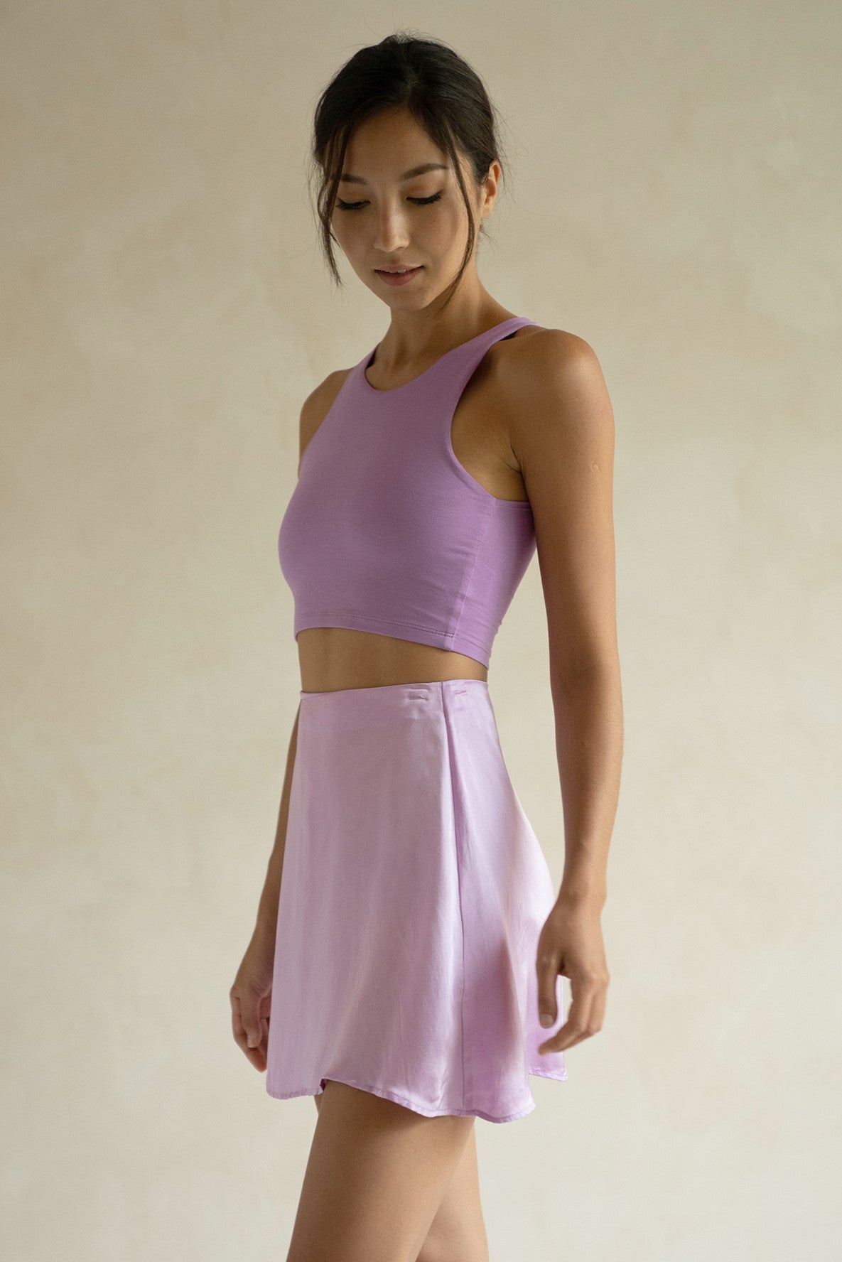 Arka Crop Tank - Lilac