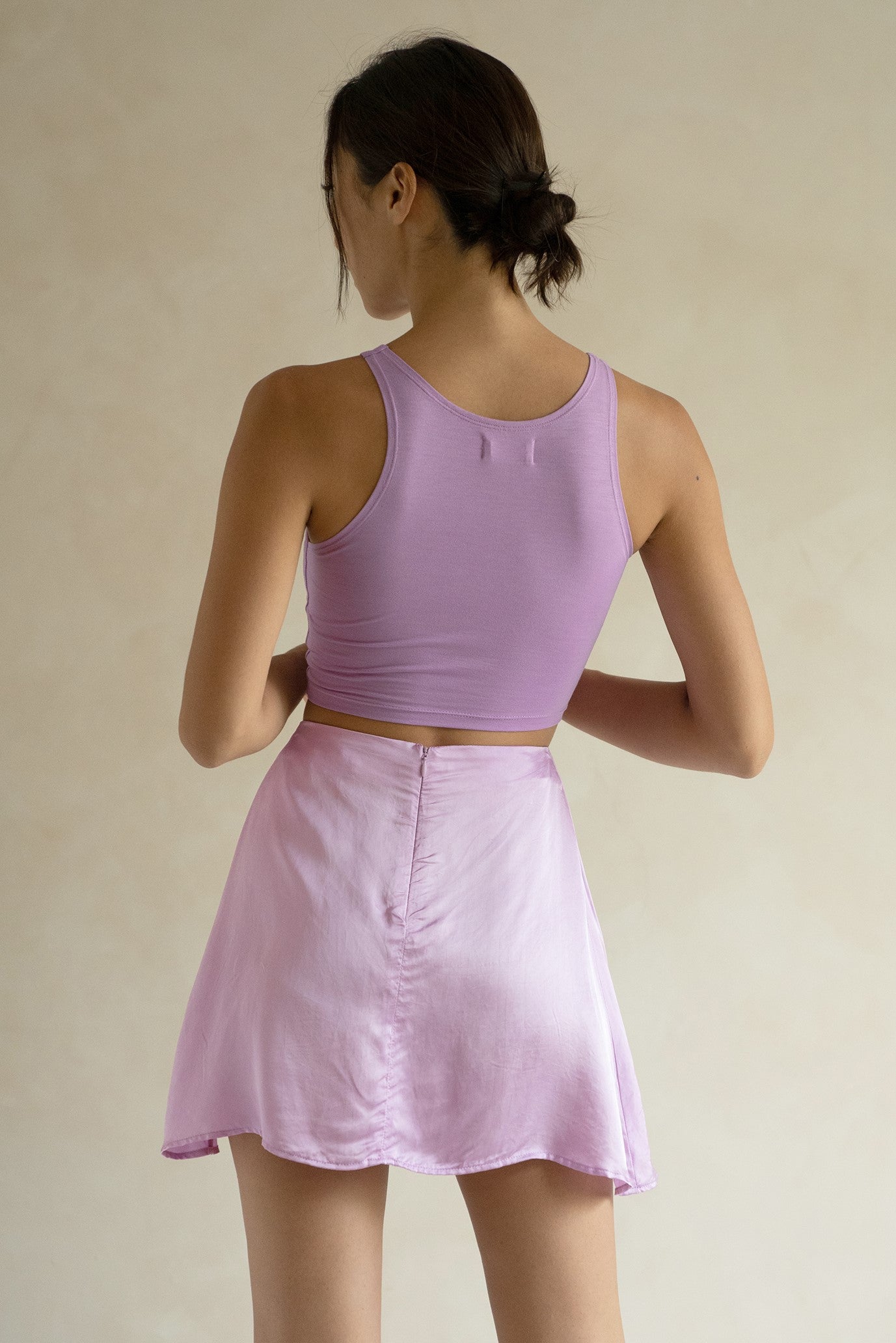 Arka Crop Tank - Lilac