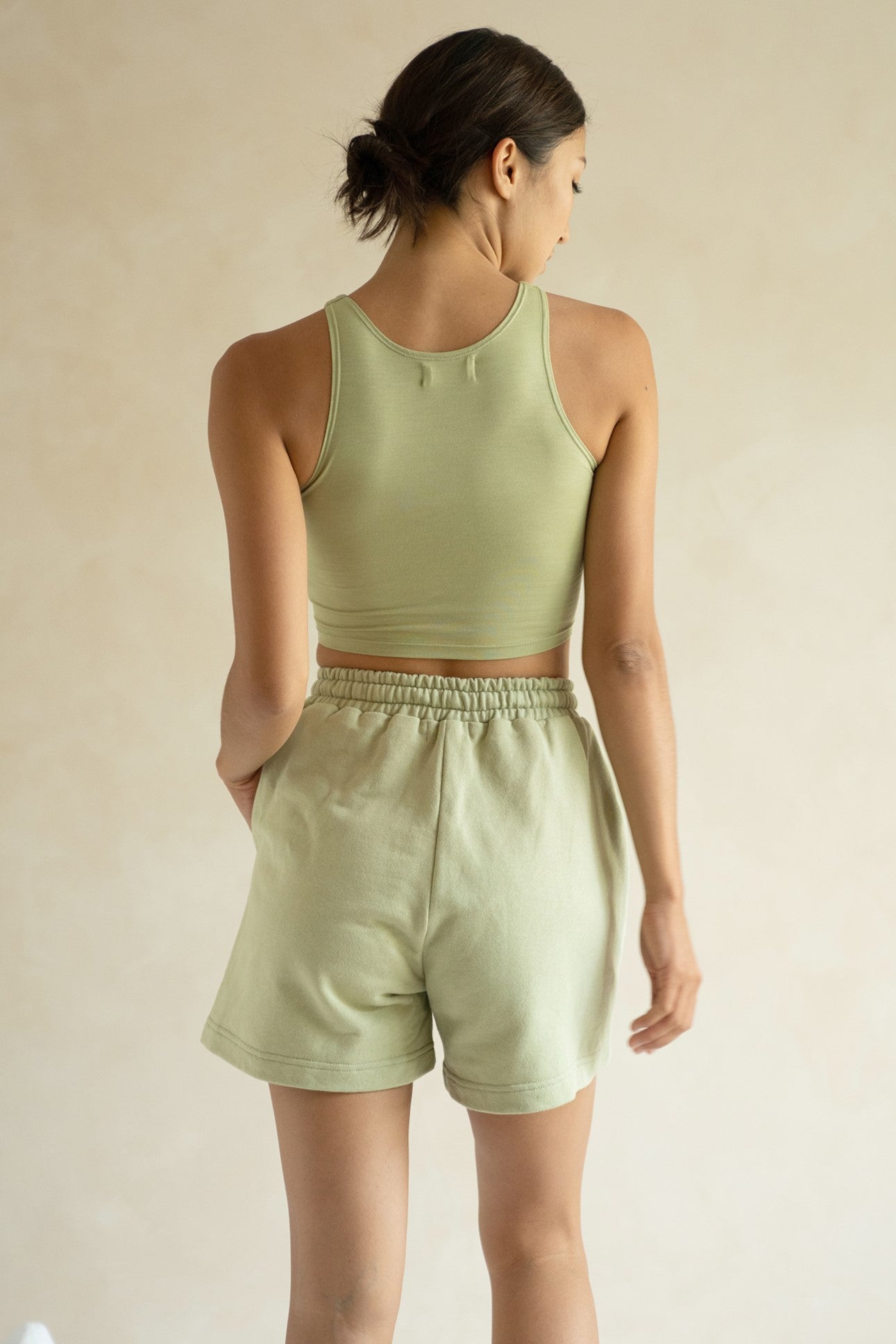 Arka Crop Tank - Moss