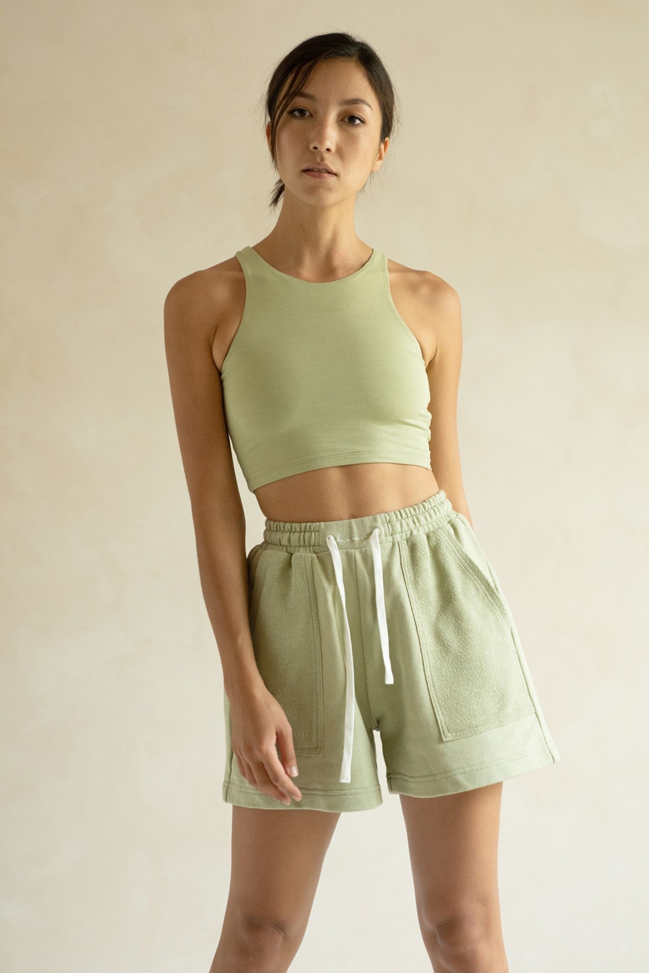 Arka Crop Tank - Moss